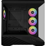 Lian Li Vector V100R, Tower-Gehäuse schwarz, Tempered Glass x 2