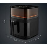 Medion Heißluftfritteuse Life X10 MD11780 XL  schwarz, 1.500 Watt, Korb 5,0 Liter
