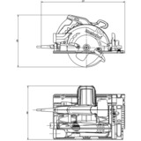 Metabo KS 55 FS (600955000), Handkreissäge grün/schwarz, 1.200 Watt