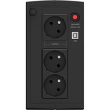 BlueWalker PowerWalker Basic VI 1000 SB FR, USV schwarz, Outlet: 3x Type E (French)
