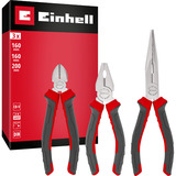 EINHELL Zangenset 3-tlg. 160 / 200 mm, Zangen-Set schwarz/rot, 160 / 200 mm