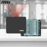 MSI Cubi NUC TWG S-007AT, Mini-PC schwarz, Windows 11 Pro