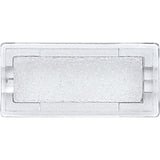 Merten Symbol neutral rechteckig, Schriftband transparent, Retail