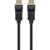 goobay Kabel DisplayPort Stecker > DisplayPort Stecker, 8K / 144Hz schwarz, 3 Meter, 54 Gbit/s, DisplayPort 2.0 / 2.1