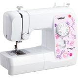 Brother Mechanische Nähmaschine KE14s - Little Angel weiß/violett, mit Fingerschutz
