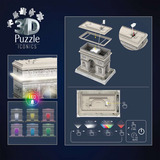 Ravensburger 3D Puzzle Iconics: Triumphbogen Paris - mit Licht 216 Teile