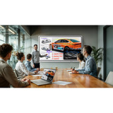 Samsung Flip WM75FX, Public Display weiß/grau, UltraHD/4K, Touchfunktion, Multi‑Touch