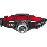 Ledlenser Stirnlampe H8R, LED-Leuchte schwarz/rot
