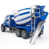bruder 02814 MACK Granite Betonmisch-LKW, Modellfahrzeug blau/weiß