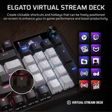 Corsair Vanguard 96, Gaming-Tastatur schwarz/weiß, DE-Layout, Corsair MLX Plasma
