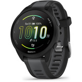 Garmin Forerunner 165, Smartwatch schwarz/dunkelgrau, 43 mm, Silikon-Armband