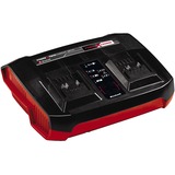 EINHELL 2x 4,0Ah & Twincharger Kit, Set schwarz/rot