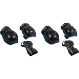 HUDORA Biomechanisches Protektoren Set Comfort blau/schwarz, Größe M