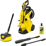 Kärcher K 4 Premium Power Control Flex Home, Hochdruckreiniger gelb/schwarz, mit Dreckfräser, Schlauchtrommel und Flächenreiniger T 5