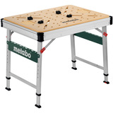 Metabo Multifunktionstisch MWB 100, Werkbank silber/holz, belastbar bis 120 kg
