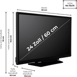 Toshiba 24WF3F63DAR, LED-Fernseher 60 cm (24 Zoll), schwarz, WXGA, Fire TV