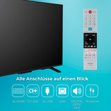 Toshiba 55UV2363DA, LED-Fernseher 139 cm (55 Zoll), schwarz, UltraHD/4K, Triple Tuner, SmartTV, VIDAA