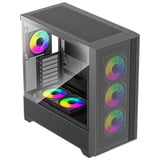 Xilence Flux X916.ARGB, Tower-Gehäuse schwarz, Tempered Glass