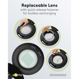 goobay LED-Klemm-Lupenleuchte 10W, LED-Leuchte schwarz