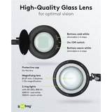 goobay LED-Klemm-Lupenleuchte 10W, LED-Leuchte schwarz