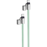 Intenso Handykette und Lade-/Datenkabel Cell Phone Charging Lanyard hellgrün, 1,65 Meter, USB-C, PD3.0 / QC4.0, Nylon