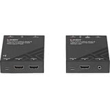 Lindy 70m Cat.6 KVM Extender, HDMI Verlängerung schwarz, HDMI 4K60, USB & Audio 