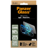 PanzerGlass Gaming Displayschutz Ultra-Wide Fit, Schutzfolie transparent, iPhone 16 Pro, EasyAligner
