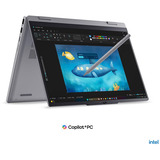 Lenovo ThinkBook 14 2-in-1 G6 (22AR0003GE), Notebook grau, Intel® Core™ Ultra 5 325, Intel® Graphics, 32 GB DDR5, 512 GB (512 GB SSD), Windows 11 Pro