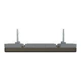 Merten Blindabdeckung System Design mit zentraler Abdeckplatte bronze, Retail