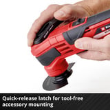 EINHELL Power X-Change Akku-Multifunktions-Werkzeug VARRITO, 18Volt rot/schwarz, ohne Akku und Ladegerät, inkl. Zubehör