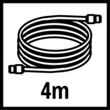 EINHELL Spiralschlauch 4139410, Druckluftschlauch rot, 4 Meter