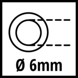 EINHELL Spiralschlauch 4139410, Druckluftschlauch rot, 4 Meter
