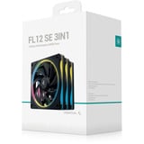 DeepCool FL12 SE, Gehäuselüfter schwarz, 3er Pack, 120 mm