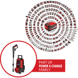 EINHELL Akku-Hochdruckreiniger HYPRESSO 36/105 rot/schwarz, ohne Akku und Ladegerät