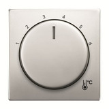 Busch-Jaeger Zentralscheibe Temperatur rund, Thermostat edelstahl, Retail