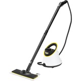 Kärcher SC 2 Deluxe EasyFix, Dampfreiniger weiß/schwarz, 1.500 Watt, mit Bodenreinigungsset EasyFix