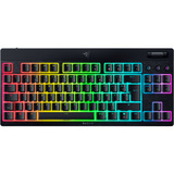 Razer BlackWidow V4 Low-Profile TKL HyperSpeed, Gaming-Tastatur schwarz, DE-Layout, Razer Low-Profile Orange