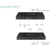 Toshiba Dynabook USB-C Dock Generalüberholt, Dockingstation schwarz