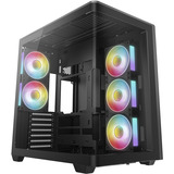 DeepCool CG590U 5F, Tower-Gehäuse schwarz, Panorama Glass