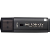 Kingston IronKey Locker+ 50 G2 32 GB, USB-Stick anthrazit, USB-A 3.2 Gen 1