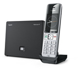 Gigaset BasicLine IP + COMFORT 500HX Silber-schwarz, Set schwarz