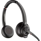 Poly Savi 8220 UC DECT, Headset schwarz, Stereo, USB-A, USB-C, Microsoft Teams