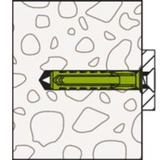 fischer Spreizdübel SX Plus Green 10x50 S K grün, 5 Stück, mit Schraube