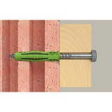 fischer Spreizdübel SX Plus Green 10x50 S K grün, 5 Stück, mit Schraube
