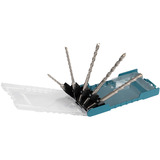Makita Hammerbohrer-Set SDS-plus, 5-teilig, Bohrer-Satz Ø 5 / 6 / 8 / 10 / 12mm, Arbeitslänge 50mm / 100mm
