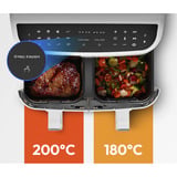 Medion Doppel Heißluftfritteuse Life P20 MD11760 XXL weiß, 2.600 Watt, 2 Körbe je 4,35 Liter
