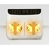 Medion Doppel Heißluftfritteuse Life P20 MD11760 XXL weiß, 2.600 Watt, 2 Körbe je 4,35 Liter
