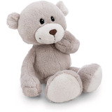 NICI Kuscheltier Bär Finni 20 Zentimeter in Geschenkbox grau