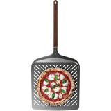 Ooni Signature Perforierter Pizzaheber 14" , Grillbesteck silber/schwarz, für Pizzen bis ca. Ø 36cm