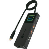 ICY BOX IB-DK4038-LCD, Dockingstation anthrazit, mit LCD-Display